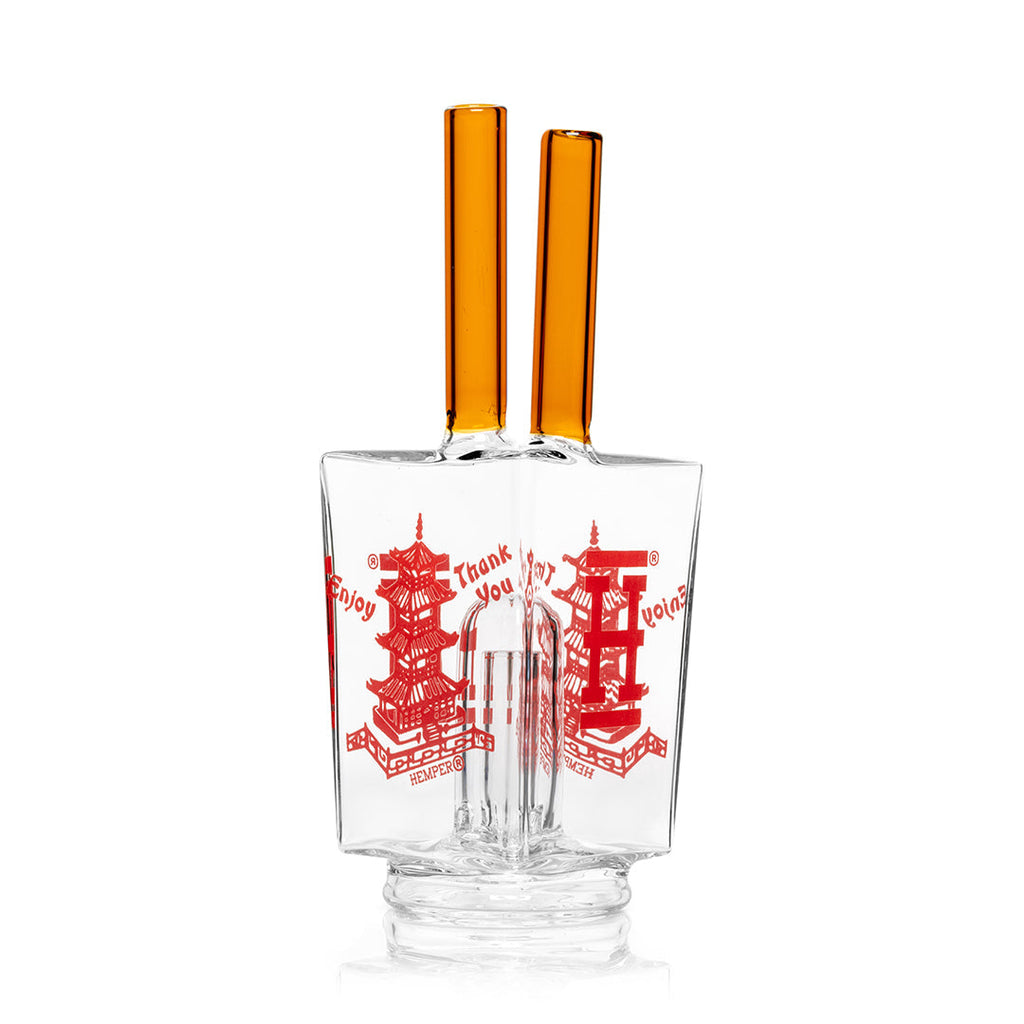 Chinese Takeout Puffco Peak Glass Bubbler Attachment