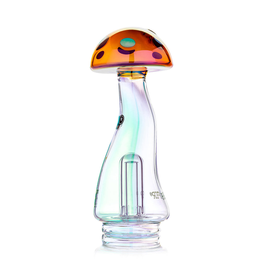 Trippy Mushroom Puffco Peak Glass Bubbler Attachment