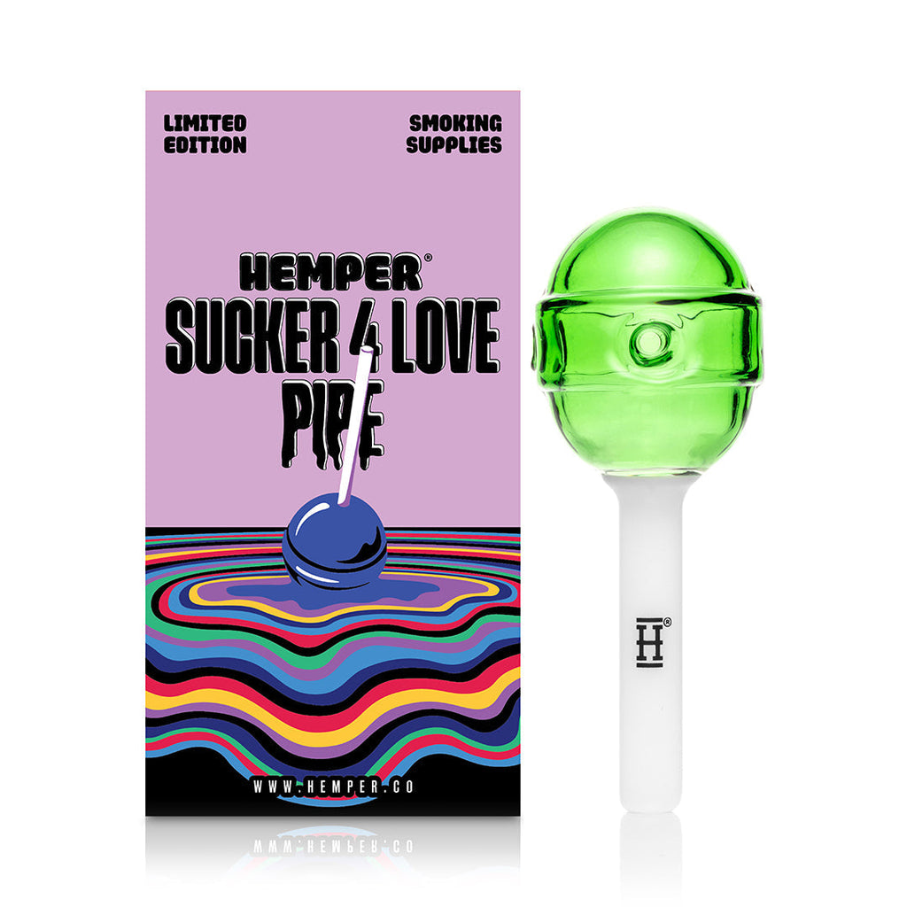 Hemper Sucker 4 Love Lollipop Glass Pipe